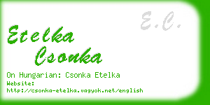 etelka csonka business card